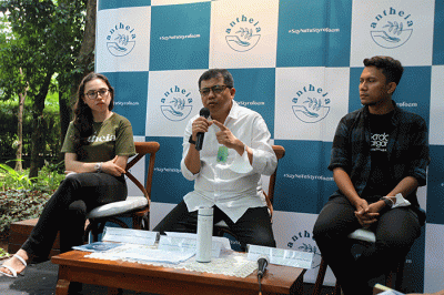 Talkshow Kampanye Say No To Styrofoam di Arborea Cafe, Jakarta.