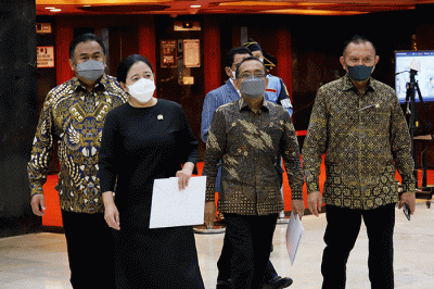 Pengumuman calon Panglima TNI pengganti Andika Perkasa di DPR RI, Jakarta, Senin (28/11/2022).