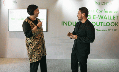 Press Conference 2023 E-Wallet Industry Outlook di Jakarta, Senin (28/11/2022).