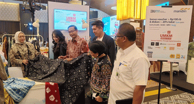 Bazar UMKM Merah Putih 2022 di Jakarta, Selasa (29/12/2022).