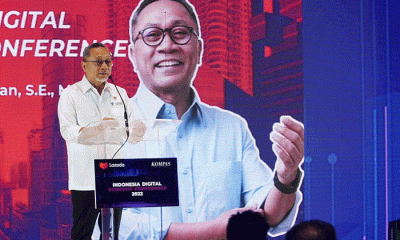 Menteri Perdagangan Zulkifli Hasan saat acara Indonesia Digital Economy Conference di Jakarta, Selasa (29/11/2022).