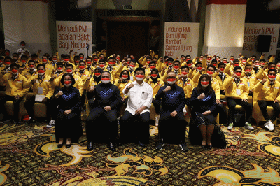 Pelepasan PMI program Government to Government (G to G) Korea Selatan tahun 2022 di Jakarta, Senin (28/11/2022).