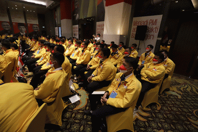 Pelepasan PMI program Government to Government (G to G) Korea Selatan tahun 2022 di Jakarta, Senin (28/11/2022).