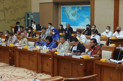 Rapat Rapat Kerja Komisi VII DPR RI di Jakarta, Selasa (29/11/2022).