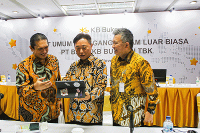 RUPS Luar Biasa di Kantor Pusat Bank KB Bukopin, Jakarta, Rabu (30/11/2022).
