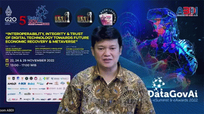 Acara day 3: Future & Ecosystems (Towards Metaverse, Smart & Safe Nation, Digital Economy & Startup, Future Data Science &AI) secara virtual.