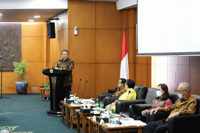 Focus Group Discussion (FGD) bekerjasama dengan Brain Society Centre di Ruang Delegasi lt.2 Gedung Nusantara IV MPR, Jakarta, Kamis (1/12/2022).