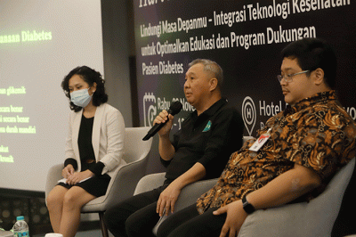 Konferensi pers bertajuk “Lindungi Masa Depanmu – Integrasi Teknologi Kesehatan untuk Optimalkan Edukasi dan Program Dukungan Pasien Diabetes” di Jakarta.