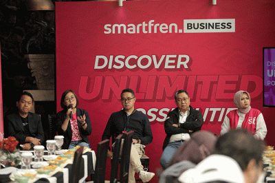 Smartfren paparkan komitmen dan strategi Smartfren Business di Jakarta, Rabu (30/11/2022).