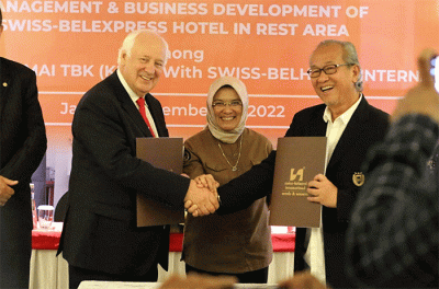 PT Puri Sentul Permai Tbk melakukan Memorandum of Understanding (MoU) dengan Swiss Belhotel International.