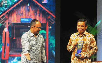 BTN menerima penghargaan BUMN Berprestasi kategori BUMN Penggerak Ekonomi Bangsa di Jakarta, Minggu (4/12/2022) Malam.