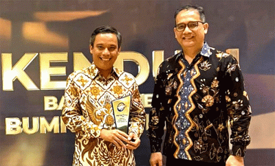 BTN menerima penghargaan BUMN Berprestasi kategori BUMN Penggerak Ekonomi Bangsa di Jakarta, Minggu (4/12/2022) Malam.