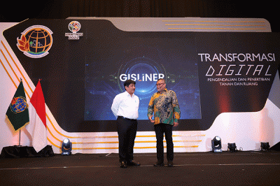 Peluncuran layanan online GISLINER (Geographic Information System Pengendalian dan Penertiban Tanah dan Ruang) di Jakarta, Selasa (6/12/2022).