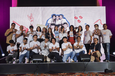 Konferensi pers untuk perilisan original series berjudul Catatan Akhir Sekolah: The Series di MNC Studios, Kebon Jeruk, Jakarta Barat, Senin (5/12/2022).