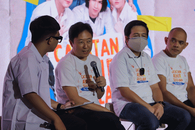 Konferensi pers untuk perilisan original series berjudul Catatan Akhir Sekolah: The Series di MNC Studios, Kebon Jeruk, Jakarta Barat, Senin (5/12/2022).