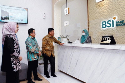 Grand Launching BSI KCP Jakarta Pelindo Tower di Jakarta, Rabu (7/12/2022).