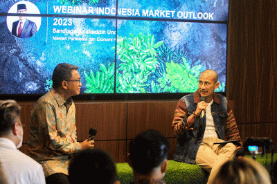 Webinar Indonesia Market Outlook 2023 di Jakarta, Rabu (7/12/2022).