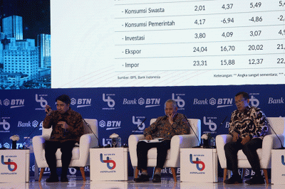 Seminar Economic & Property Outlook 2023 dengan tema “Tantangan Penyediaan Rumah Rakyat Ditengah Ketidakpastian Ekonomi Global” di Jakarta, Rabu (7/12/2022).