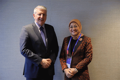The 17th Asia Pacific Regional Meeting (APRM) of The ILO di Singapura, Rabu (7/12/2022).