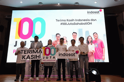 Perayaan 100 Juta Pelanggan di Jakarta, Jumat (9/12/2022).