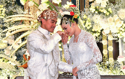 Foto-foto akad nikah putra bungsu Presiden Joko Widodo (Jokowi), Kaesang Pangarep dengan Erina Gudono berlangsung pada Sabtu (10/12/2022) siang.