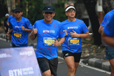 BTN Sports Fest 2022 di Stadion Aquatic, Gelora Bung Karno, Jakarta, Minggu (11/12/2022).