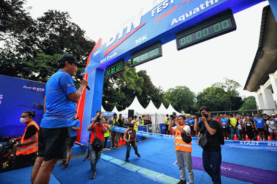 BTN Sports Fest 2022 di Stadion Aquatic, Gelora Bung Karno, Jakarta, Minggu (11/12/2022).