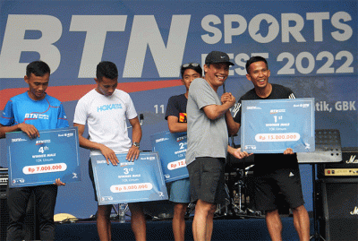 BTN Sports Fest 2022 di Stadion Aquatic, Gelora Bung Karno, Jakarta, Minggu (11/12/2022).