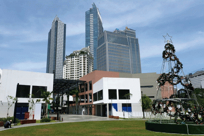 Suasana Green Lifestyle Retail di Jakarta, Selasa (13/12/2022).