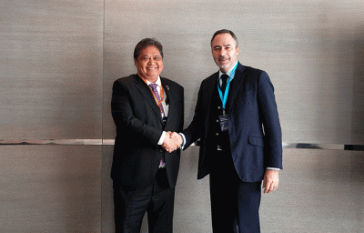 Menteri Koordinator Bidang Perekonomian Airlangga Hartarto melakukan berbagai pertemuan bilateral, baik dengan Komisioner Uni Eropa, Menteri dari negara lain.
