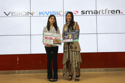 Peluncuran Kartu Perdana Vision+ di Galeri Smartfren, Jakarta, Kamis (15/12/2022).