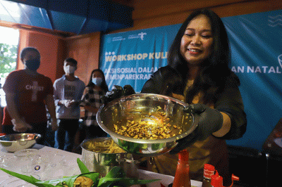 Sejumlah peserta saat mengikuti Workshop Kuliner di Kantor Kemenparekraf, Gedung Sapta Pesona, Sabtu (17/12/2022).