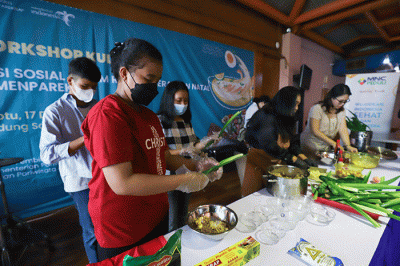 Sejumlah peserta saat mengikuti Workshop Kuliner di Kantor Kemenparekraf, Gedung Sapta Pesona, Sabtu (17/12/2022).