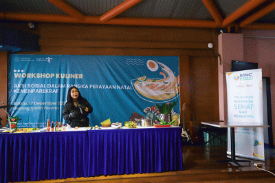 Sejumlah peserta saat mengikuti Workshop Kuliner di Kantor Kemenparekraf, Gedung Sapta Pesona, Sabtu (17/12/2022).