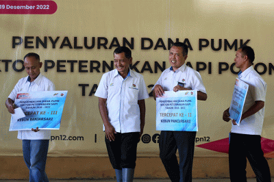 Para mitra peternak sebelumnya juga sudah dibekali pengetahuan terkait pakan dan kesehatan ternak, agar dapat meningkatkan kualitas sapi potong peliharaan.