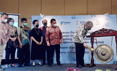 Penandatanganan kerja sama guna penanggulangan penyakit tuberkulosis (TBC) dan mempercepat pencapaian eliminasi  tuberkulosis di Indonesia di Jakarta.