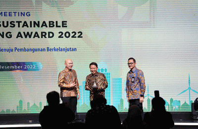 Annual meeting dan BPKH Sustainable Banking Award 2022 di Jakarta, Senin (19/12/2022) malam.