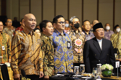 Annual meeting dan BPKH Sustainable Banking Award 2022 di Jakarta, Senin (19/12/2022) malam.