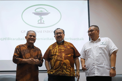 Bincang Pagi Gabungan Perusahaan (GP) Farmasi Indonesia di Jakarta, Selasa (20/12/2022).