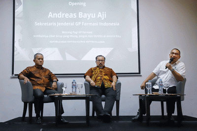 Bincang Pagi Gabungan Perusahaan (GP) Farmasi Indonesia di Jakarta, Selasa (20/12/2022).