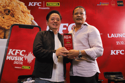 Konferensi pers dalam acara Launching KFC Musik Digital powored by Trebel di KFC by Naughty by Nature di Jakarta Selatan, Rabu (21/12/2022).