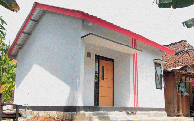Seremoni peresmian rumah sederhana layak huni (RSLH) di Desa Bogosari, Kabupaten Demak, Jawa Tengah, Rabu (21/12/2022).