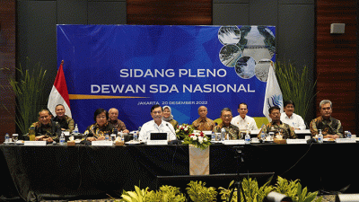 Sidang pleno Dewan SDA Nasional 2022 di Jakarta, Selasa (20/12/2022).