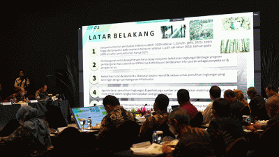 Sidang pleno Dewan SDA Nasional 2022 di Jakarta, Selasa (20/12/2022).