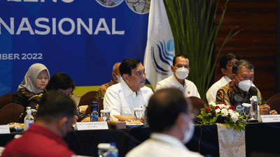 Sidang pleno Dewan SDA Nasional 2022 di Jakarta, Selasa (20/12/2022).