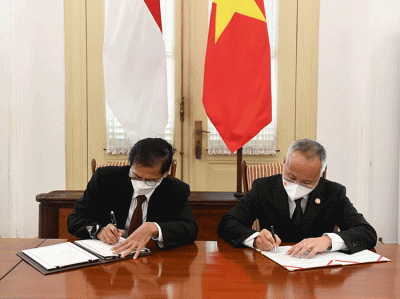 Indonesia dan Vietnam menyepakati sejumlah nota kesepahaman dalam kunjungan kenegaraan Presiden Republik Sosialis Vietnam Nguyễn Xuân Phúc.