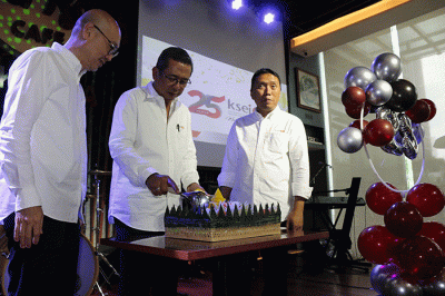 Peringatan HUT yang ke 25 tahun berdirinya KSEI di Jakarta, Jumat (23/12/2022).
