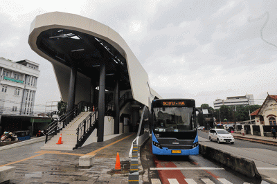 Begini Penampakan Halte Transjakarta Matraman Baru Yang Hampir Rampung