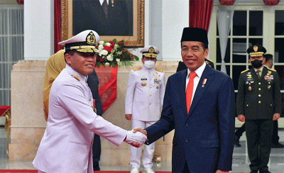 Presiden Jokowi Lantik Laksdya Muhammad Ali Jadi KSAL