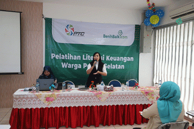 PT Pertamina Training and Consulting berkolaborasi bersama BenihBaik.com menggelar pelatihan dan pendampingan (coaching) mengenai pengenalan literasi keuangan.